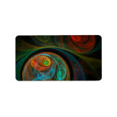 Abstracte geboorte etiket (Voorkant)