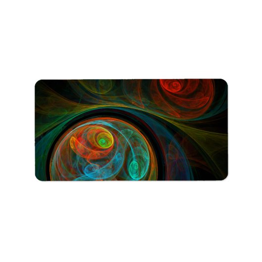 Abstracte geboorte etiket (Voorkant)