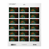 Abstracte geboorte etiket (Full Sheet)