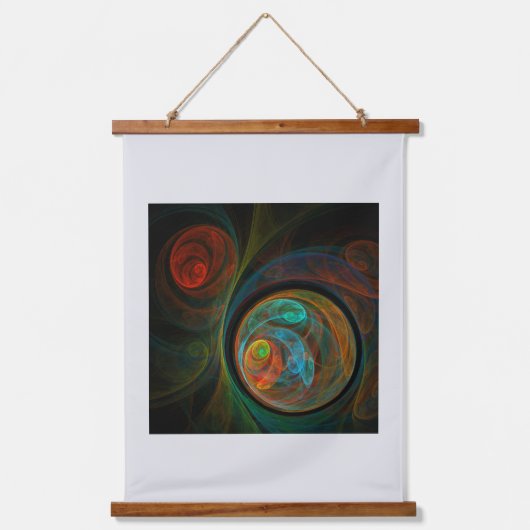 Abstracte geboorte hangend wandkleed (Voorkant)