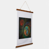 Abstracte geboorte hangend wandkleed (Gebogen)