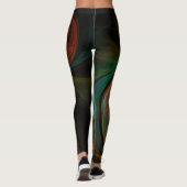 Abstracte geboorte leggings (Achterkant)