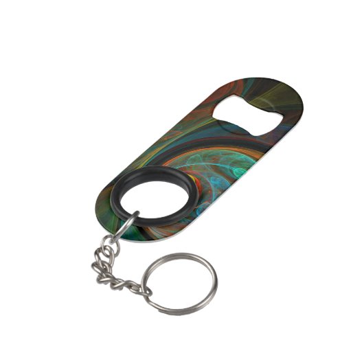Abstracte geboorte mini flessenopener (Achterkant Gekanteld)