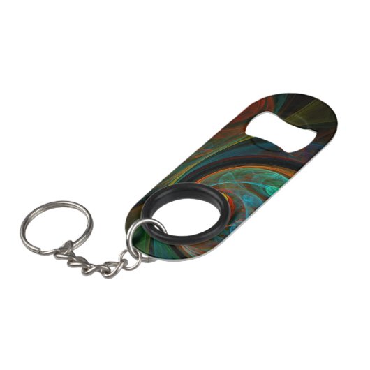Abstracte geboorte mini flessenopener (Voorkant Gekanteld)