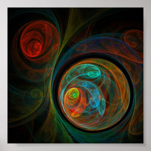 Abstracte geboorte poster (Voorkant)