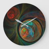 Abstracte geboorteronde grote klok (Voorkant)