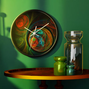 Abstracte geboorteronde grote klok