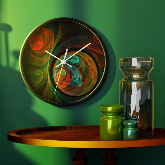 Abstracte geboorteronde grote klok