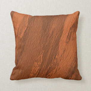 abstracte gebrand Sienna (roodbruin) patroon Kussen