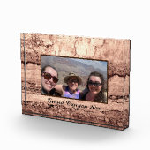 abstracte gebrande sienna marmer graniet gepersona fotoblokken (Rechts)