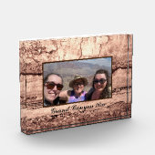 abstracte gebrande sienna marmer graniet gepersona fotoblokken (Links)