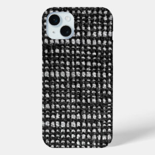Abstracte gebreide textuur iPhone 15 mini hoesje
