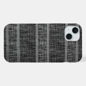 Abstracte gebreide textuur iPhone hoesje (Achterkant horizontaal)