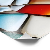 Abstracte gebroken glas kunst foto afdruk (Hoek)
