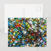 Abstracte gebroken glaskunst briefkaart (Voorkant / Achterkant)