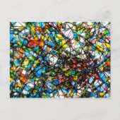 Abstracte gebroken glaskunst briefkaart (Voorkant)