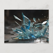 Abstracte gebroken glaskunst briefkaart (Voorkant)