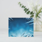 Abstracte gebroken glaskunst briefkaart (Staand voorkant)