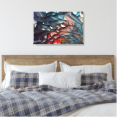 Abstracte gebroken glaskunst canvas afdruk (Insitu (Slaapkamer))