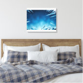 Abstracte gebroken glaskunst canvas afdruk (Insitu (Slaapkamer))