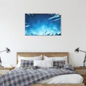 Abstracte gebroken glaskunst canvas afdruk (Insitu (Slaapkamer))