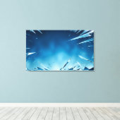 Abstracte gebroken glaskunst canvas afdruk (Insitu (Houten vloer))