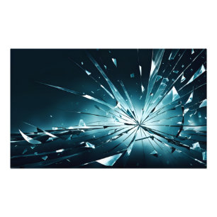 Abstracte gebroken glaskunst foto afdruk