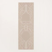Abstracte Gebroken Lijnen Yoga Mat - Minimalistisc (Achterkant)