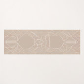 Abstracte Gebroken Lijnen Yoga Mat - Minimalistisc (Voorkant (horizontaal))