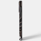 Abstracte gebruikersnaam modern kunstleder Case-Mate iPhone case (Achterkant / Links)