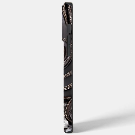 Abstracte gebruikersnaam modern kunstleder Case-Mate iPhone case (Achterkant / Links)