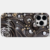 Abstracte gebruikersnaam modern kunstleder Case-Mate iPhone case (Achterkant (horizontaal))
