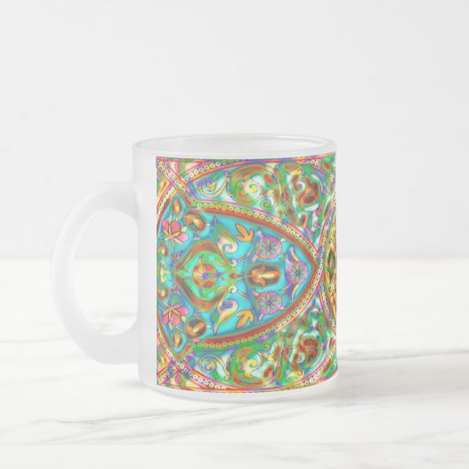 Abstracte gedachten 2 Art Deco Mok (Links)
