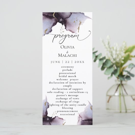 Abstracte gedempte Amethist Heather Paarse (Staand voorkant)