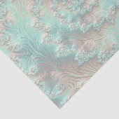Abstracte Gedempte Pastel Gradiënt Spiraal Fractal Tissuepapier (Detail)