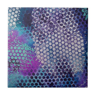 Abstracte gedopt tegeltje