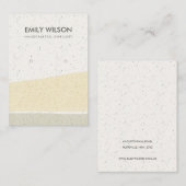 ABSTRACTE GEEL GRAY CERAMIC WAVES DIE DE BEELDSCHE VISITEKAARTJE (Voorkant / Achterkant)