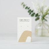 ABSTRACTE GEEL VAN CERAMIC OCHRE STUD EARRING DISP VISITEKAARTJE (Staand voorkant)