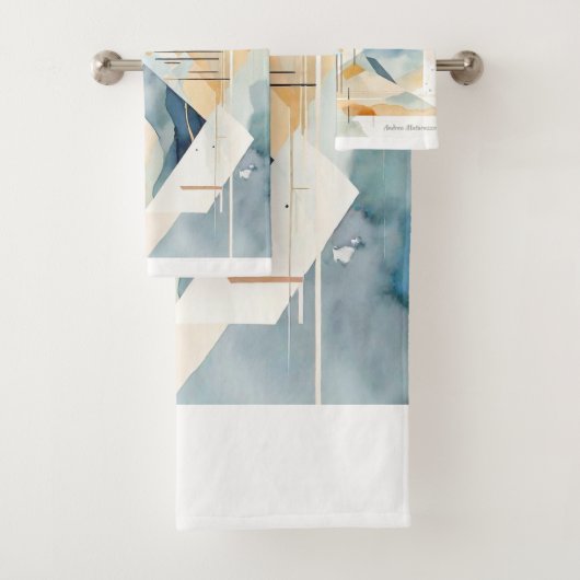 Abstracte geest bad handdoek (Insitu)