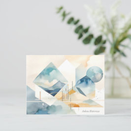 Abstracte geest briefkaart