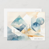 Abstracte geest briefkaart (Voorkant / Achterkant)