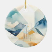 Abstracte geest keramisch ornament (Achterkant)