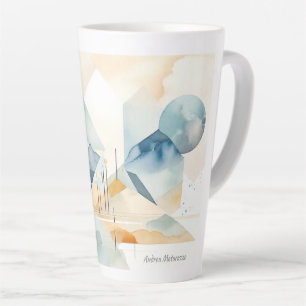 Abstracte geest latte mok