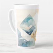 Abstracte geest latte mok (Linkerhoek)