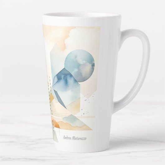 Abstracte geest latte mok (Rechts)