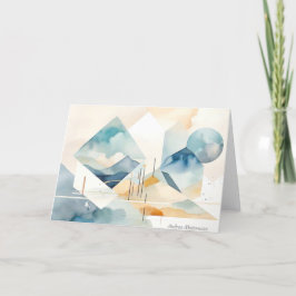 Abstracte geest notitiekaartje