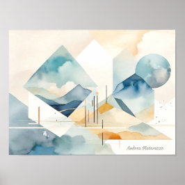 Abstracte geest poster