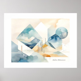 Abstracte geest poster