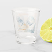 Abstracte geest shot glas (Achterkant)