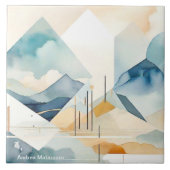 Abstracte geest tegeltje (Voorkant)